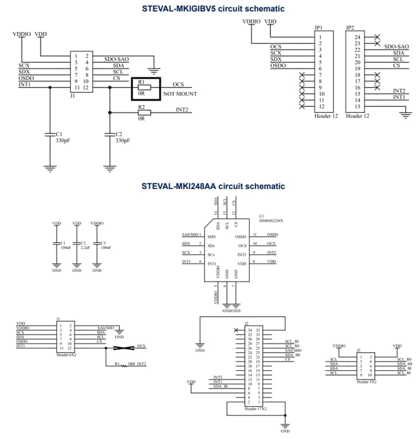 Schaltplan - STMicroelectronics STEVAL-MKI248KA Evaluierungskit